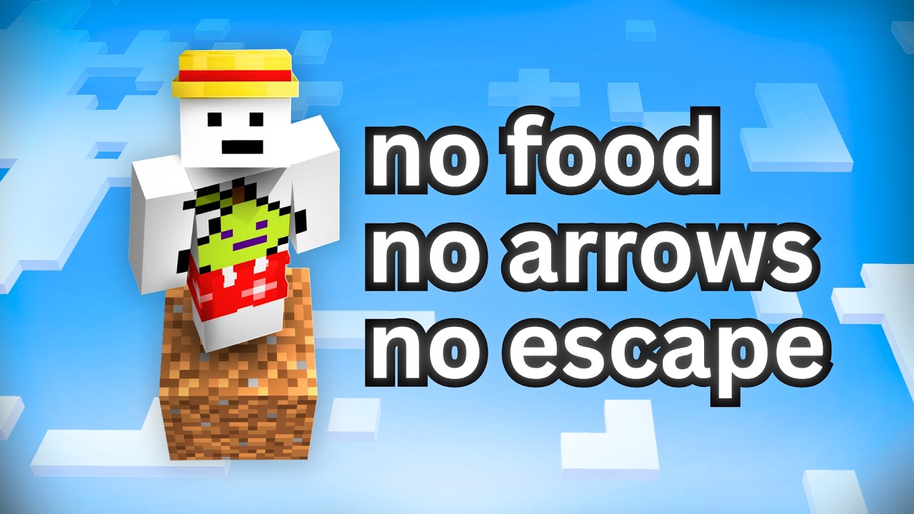 Winning a Minecraft Event From the Sky
