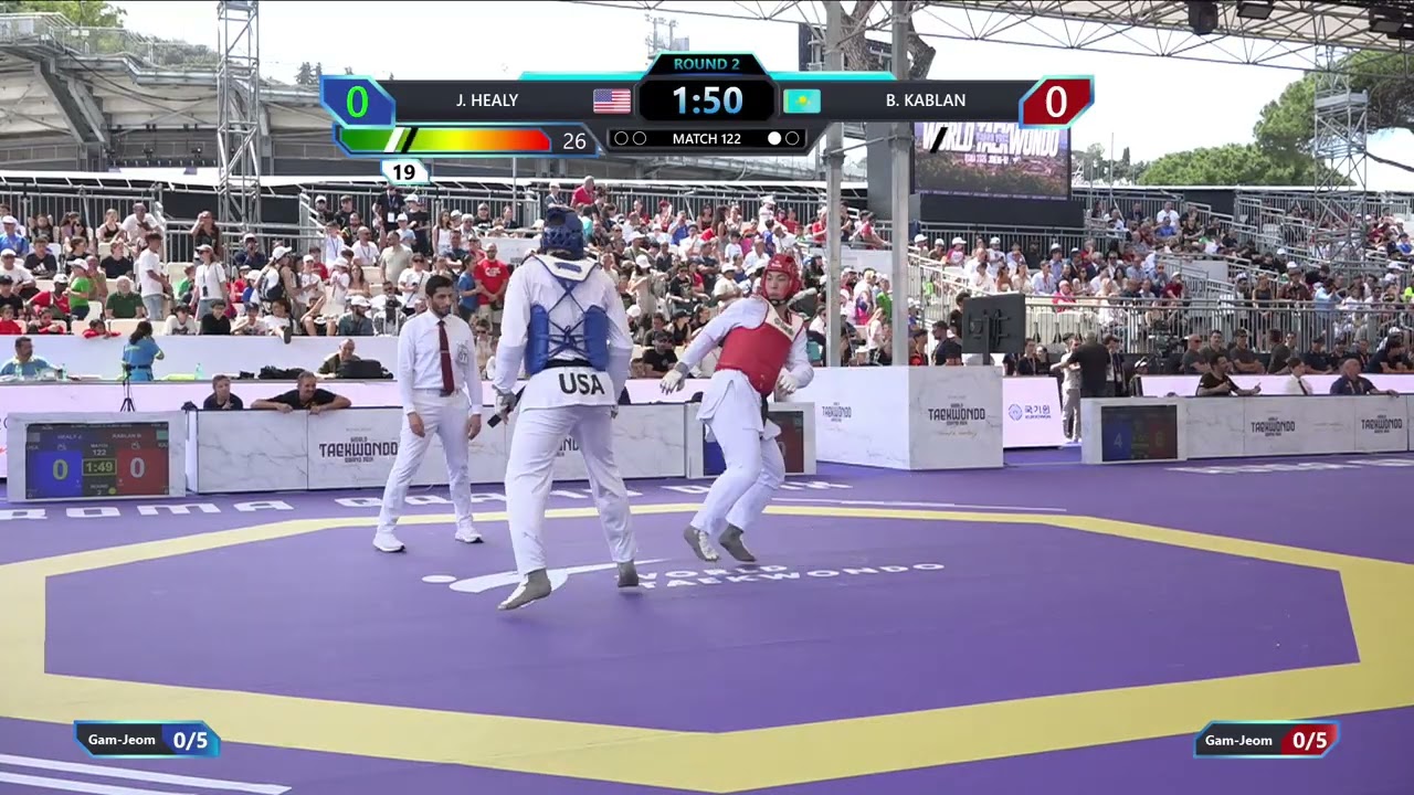 122 Round of 16 Men +80kg USA J HEALY KAZ B KABLAN PGM