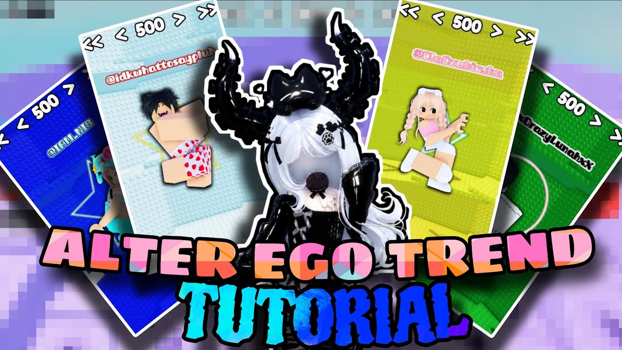 ALTER EGO TREND TUTORIAL ๐ ROBLOX TREND Step by Step TUTORIAL How to shoot and Edit!!