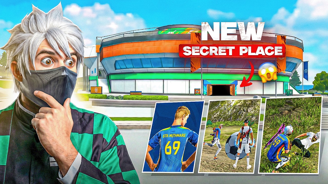 FREE FIRE FOOTBALL EDITION ⚽😍 NEW SECRET PLACE 💀 GTK GAMING 🔥