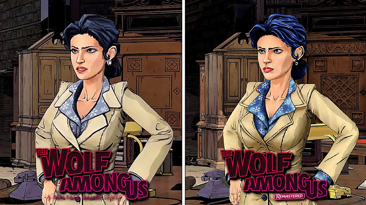 The Wolf Among Us:Remastered GRAPHICS COMPARISON (Telltale Games)