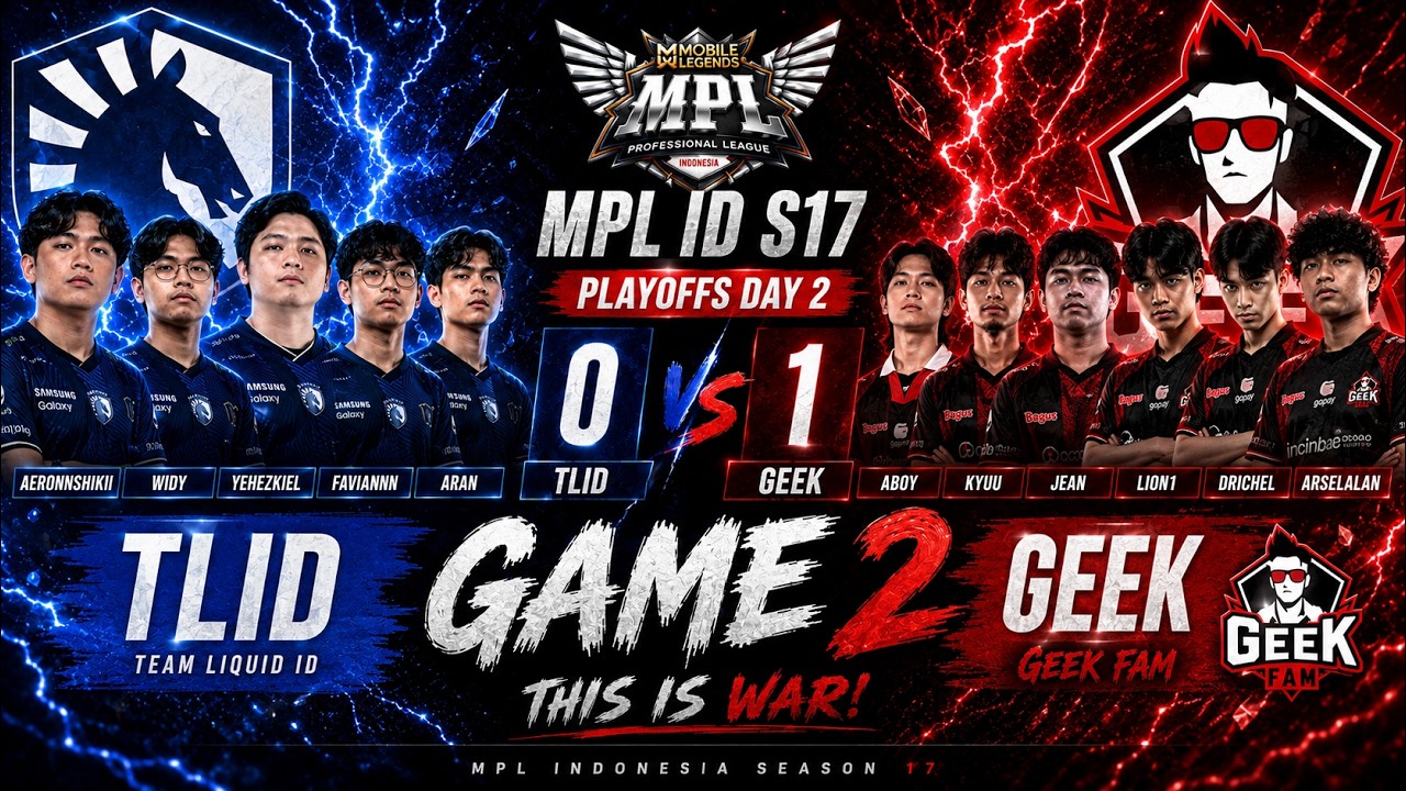 ЁЯФе TLID vs GEEK FAM GAME 2 HIGHLIGHTS | GEEK FAM LEADS 2-0 тЪб MPL ID S17 PLAYOFFS DAY 2