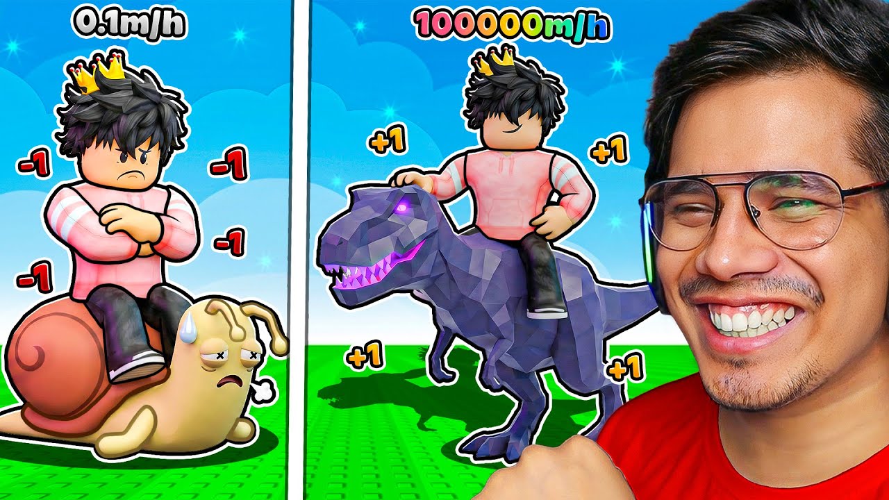 +1 SPEED EVOLVE ROBLOX 😱 T-REX