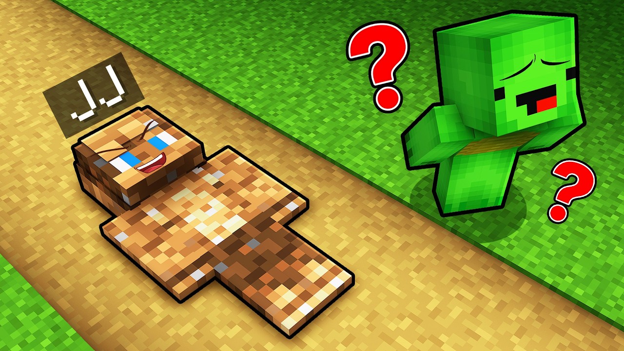 Mikey & JJ: CAMOUFLAGE HIDE AND SEEK in Minecraft! Maizen background