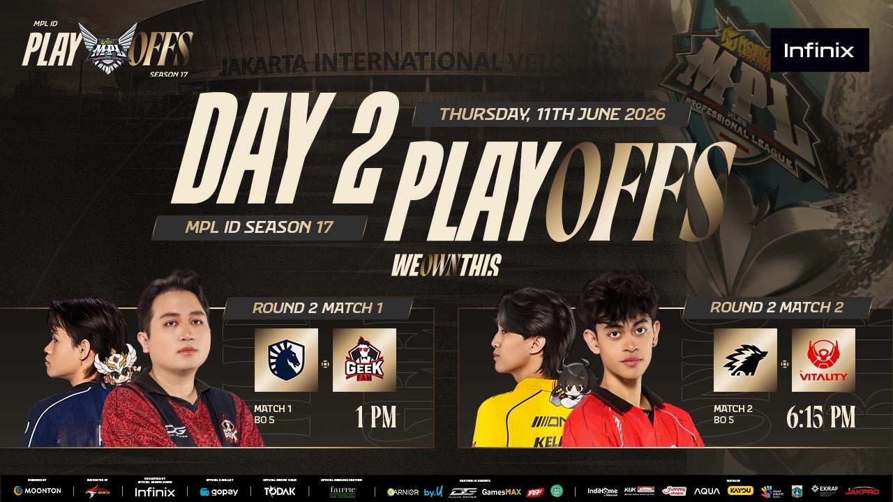 🔴 LIVE | MPL ID S17 | Playoffs Day 2 | English