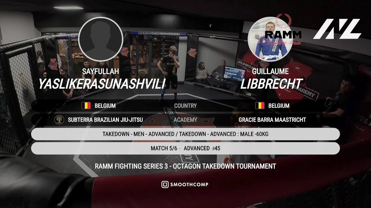 Sayfullah Yaslikerasunashvili vs. Guillaume Libbrecht | Advanced -60kg | RAMM TAKEDOWN TOURNAMENT