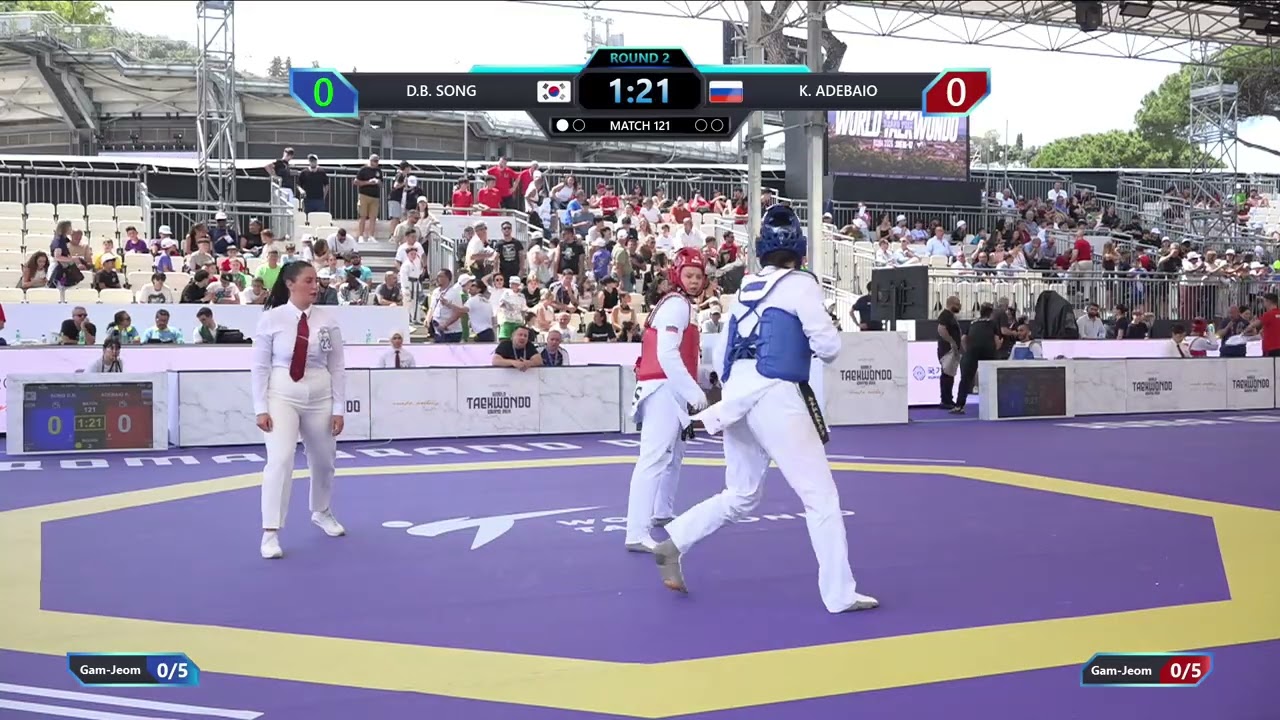 121 Round of 16 Women +67kg KOR D B SONG RUS K ADEBAIO PGM