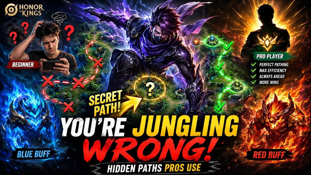 Honor of Kings Jungle Guide 2026 | From Noob to Pro in 7 Minutes #honorofkings #mobilelegends
