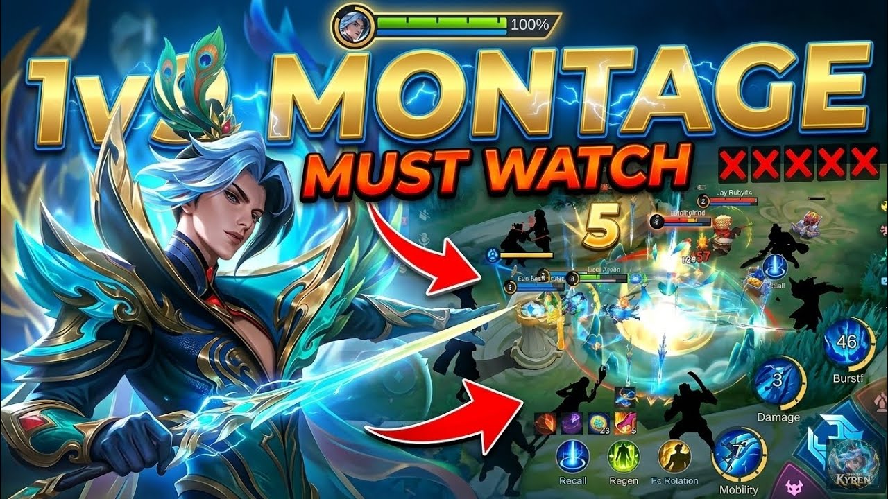 Fastest Hands In The Server? ⚡ MLBB Ling 1v9 Montage