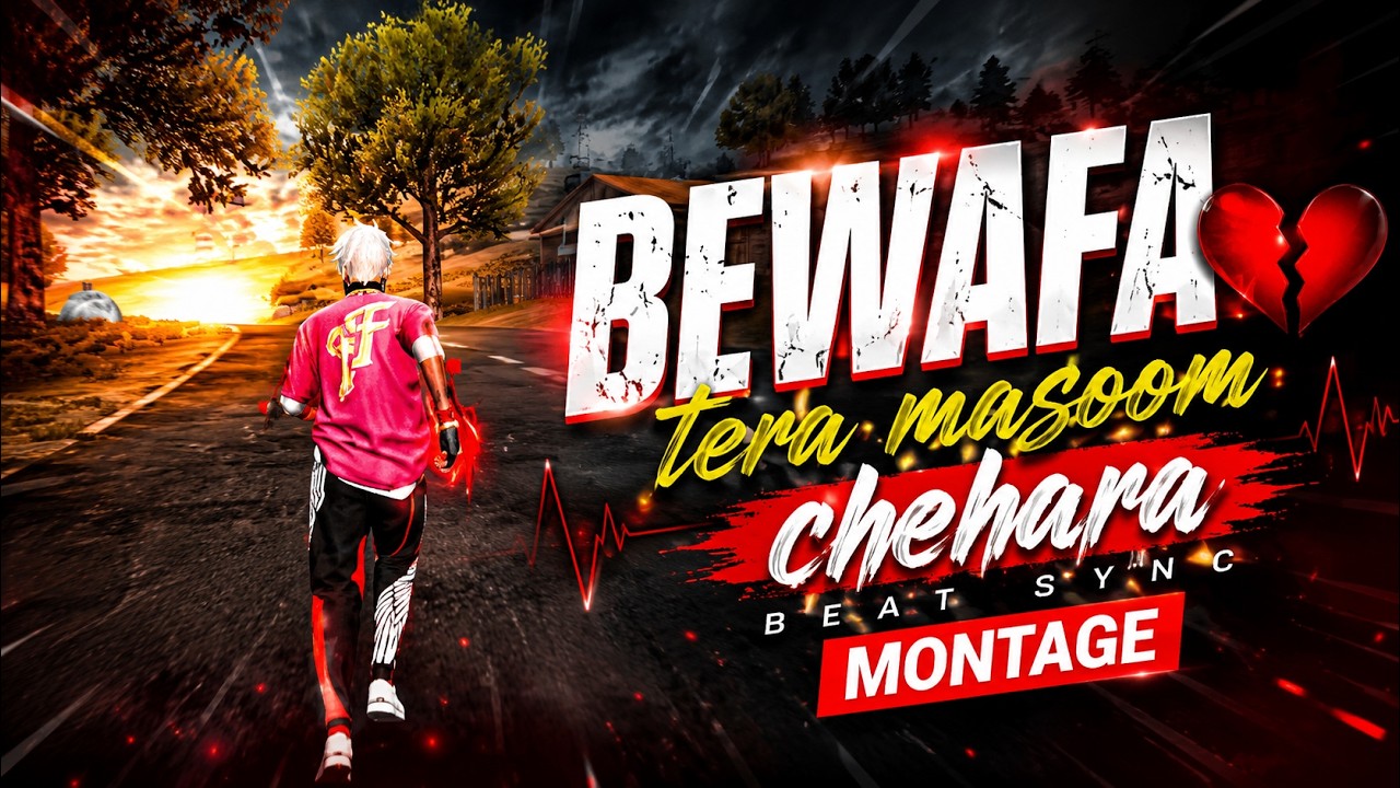 BEWAFA song Montage | FreeFire Edited Beat Sync Montage | DWK GAMING | Hindi song