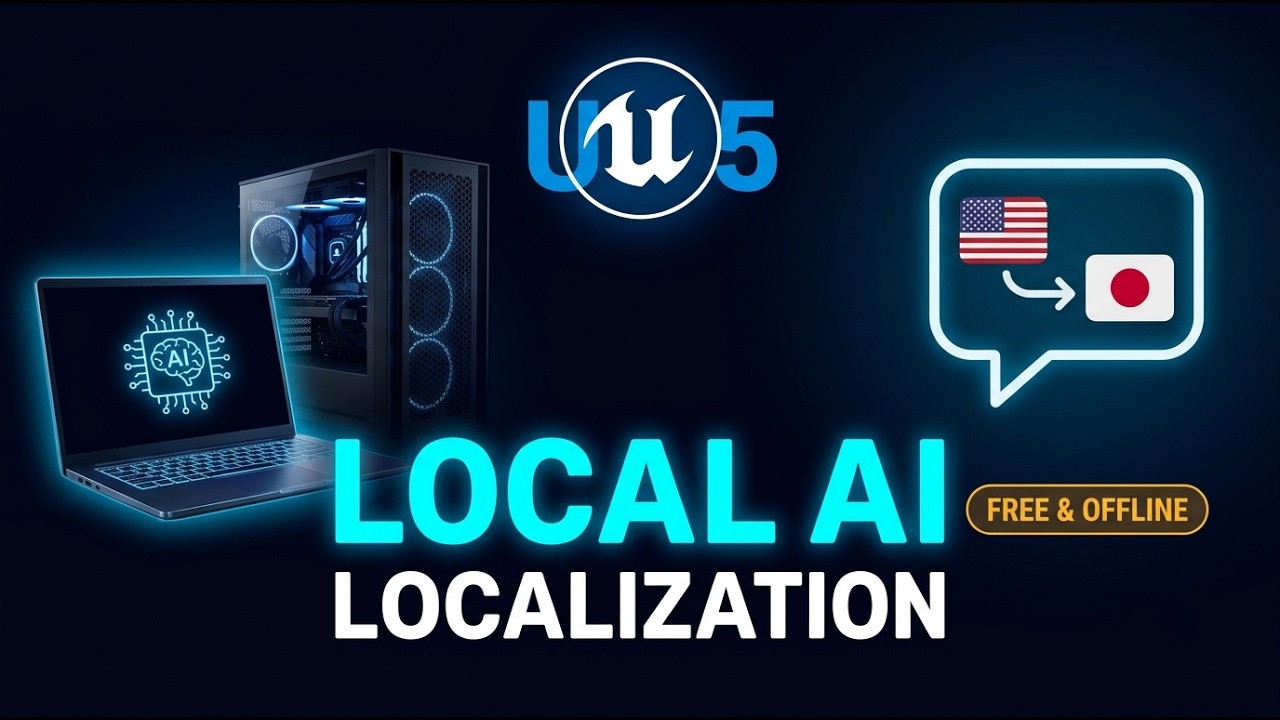 UE5 Localization with Local AI — Offline, Free, and Fully Automated