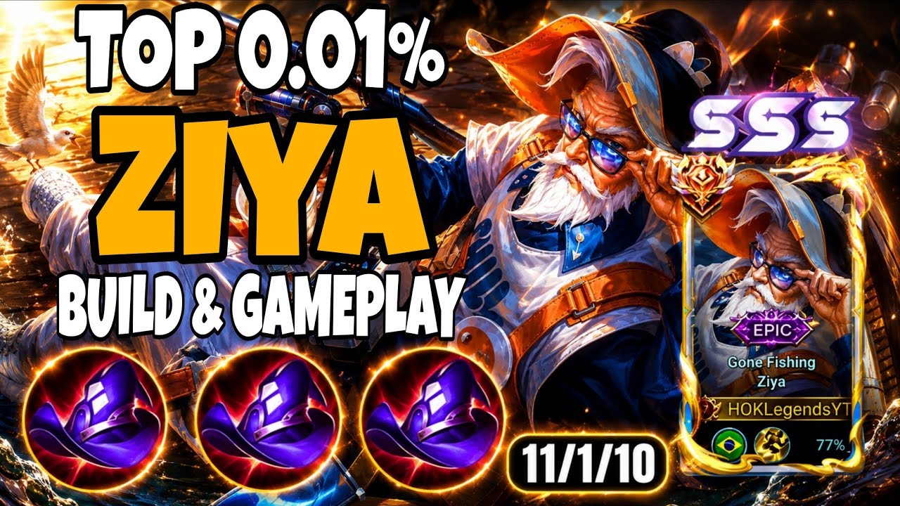 ZIYA HONOR OF KINGS - MID LANE BUILD | RANK LEGEND