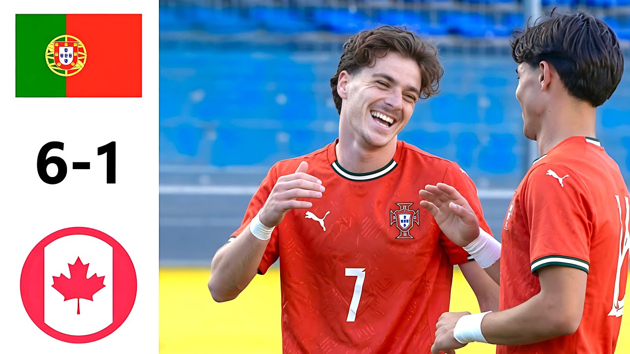 Portugal 6 x 1 vs Canada U20.Extended Highlights & All Goals 2026
