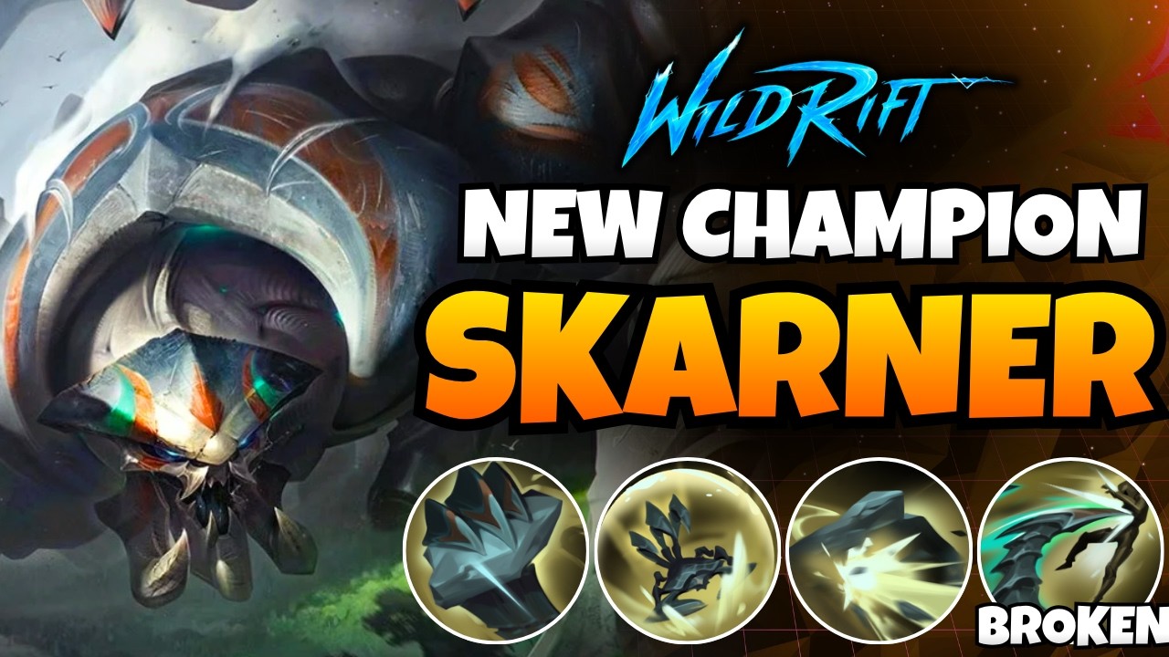 Wild Rift: NEW CHAMPION SKARNER - Build, Gameplay, Pro Tips