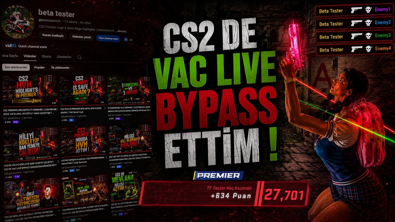 CS2'DE VAC LİVE BYPASS GERÇEKTEN MÜMKÜN MÜ ? İŞTE KANITI ! | CS2 VAC NET NEW UPDATE