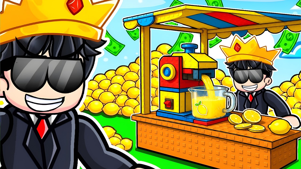 I Became a TRILLIONAIRE IN SELL LEMONS ROBLOX