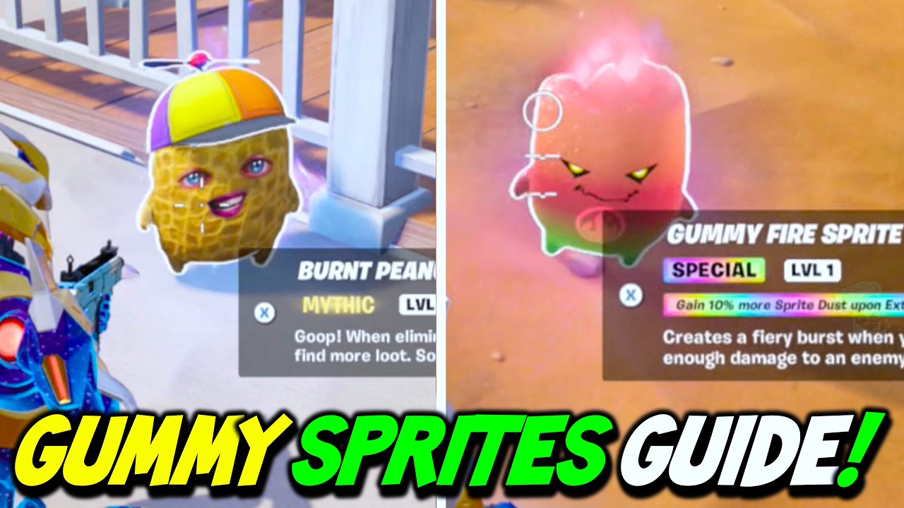 How to Get GUMMY & PEANUT Sprites in Fortnite Season 3 FAST!