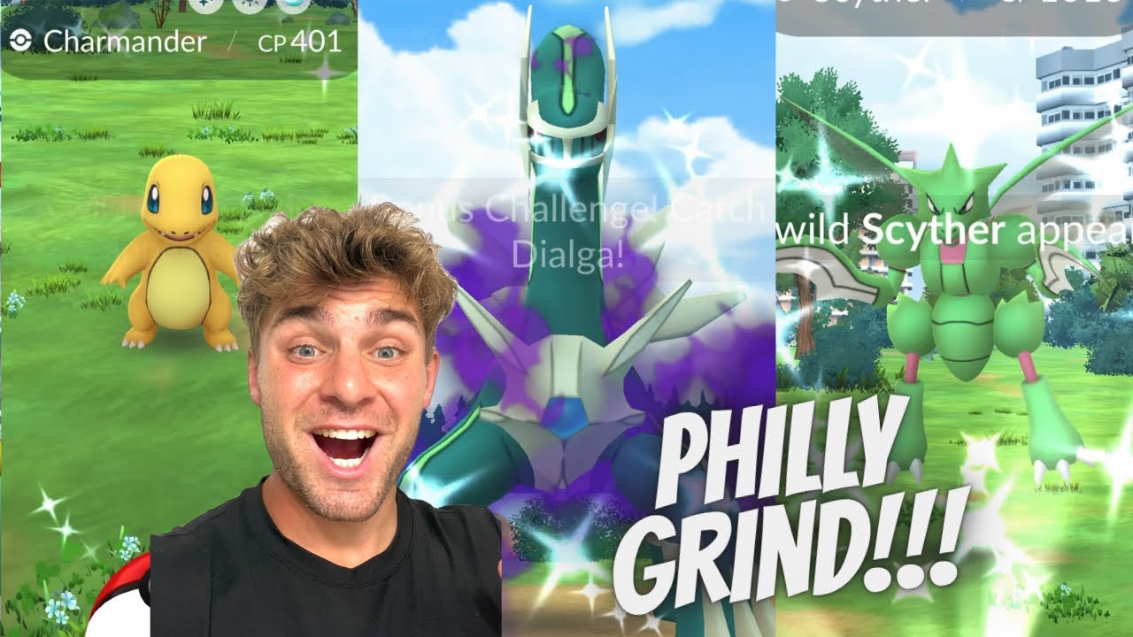 ✨Shadow Shiny Dialga CAUGHT, Shiny Hunting and PHILLY GRIND In Pokemon Go!✨