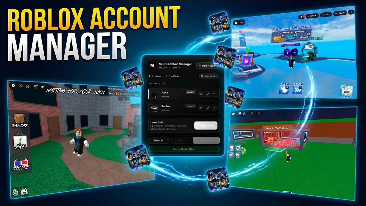 Roblox Account Manager — Open Multiple Accounts at Once (2026) background