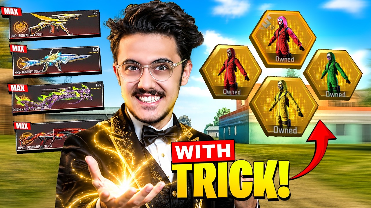 I Got All Criminal Bundles & MAXED Every Gun Using this Trick | Free Fire π±