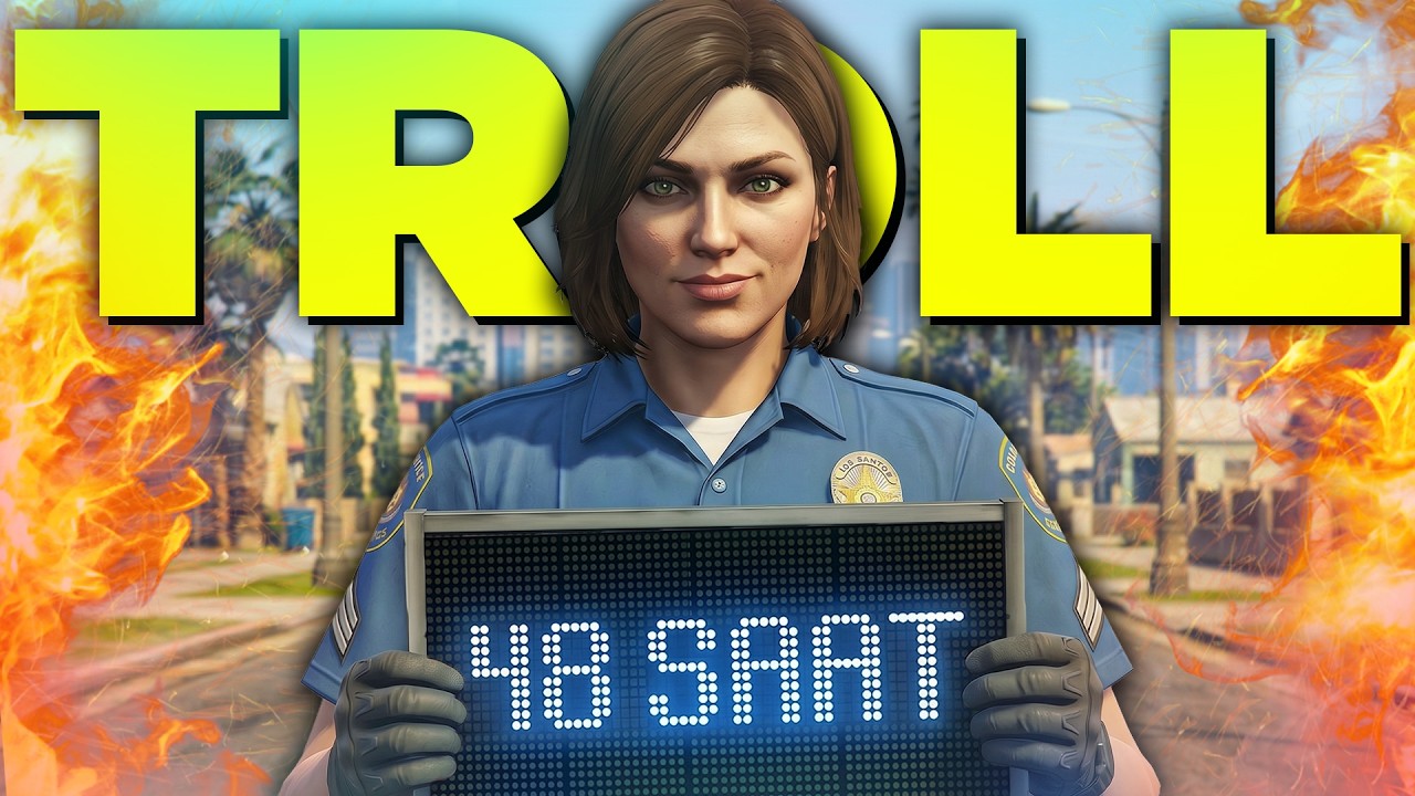 GERGİN POLİSLERİ 48 SAAT TROLLEDİM !? (fivem troll)
