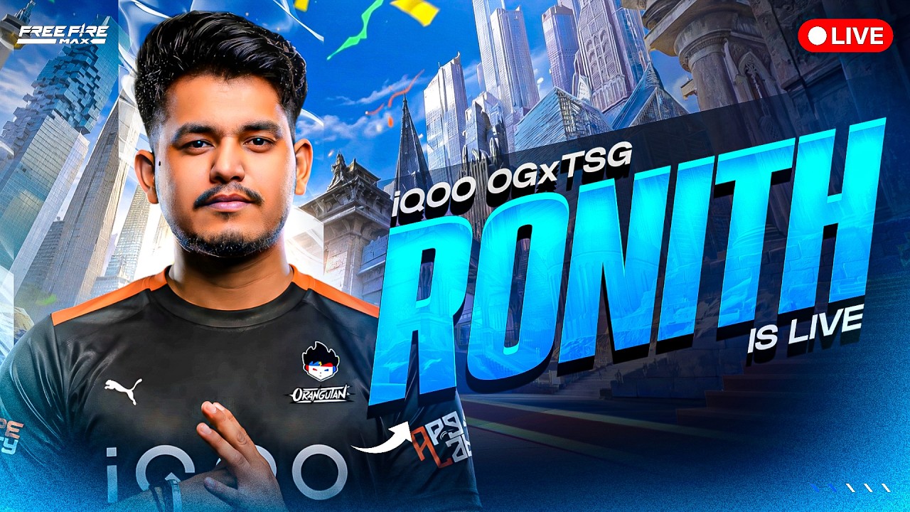 SCRIMS GAMEPLAY🌟 || FREEFIRE LIVE☠️ || IQOOTSG.RONITH #iqoo #IQOO15R background