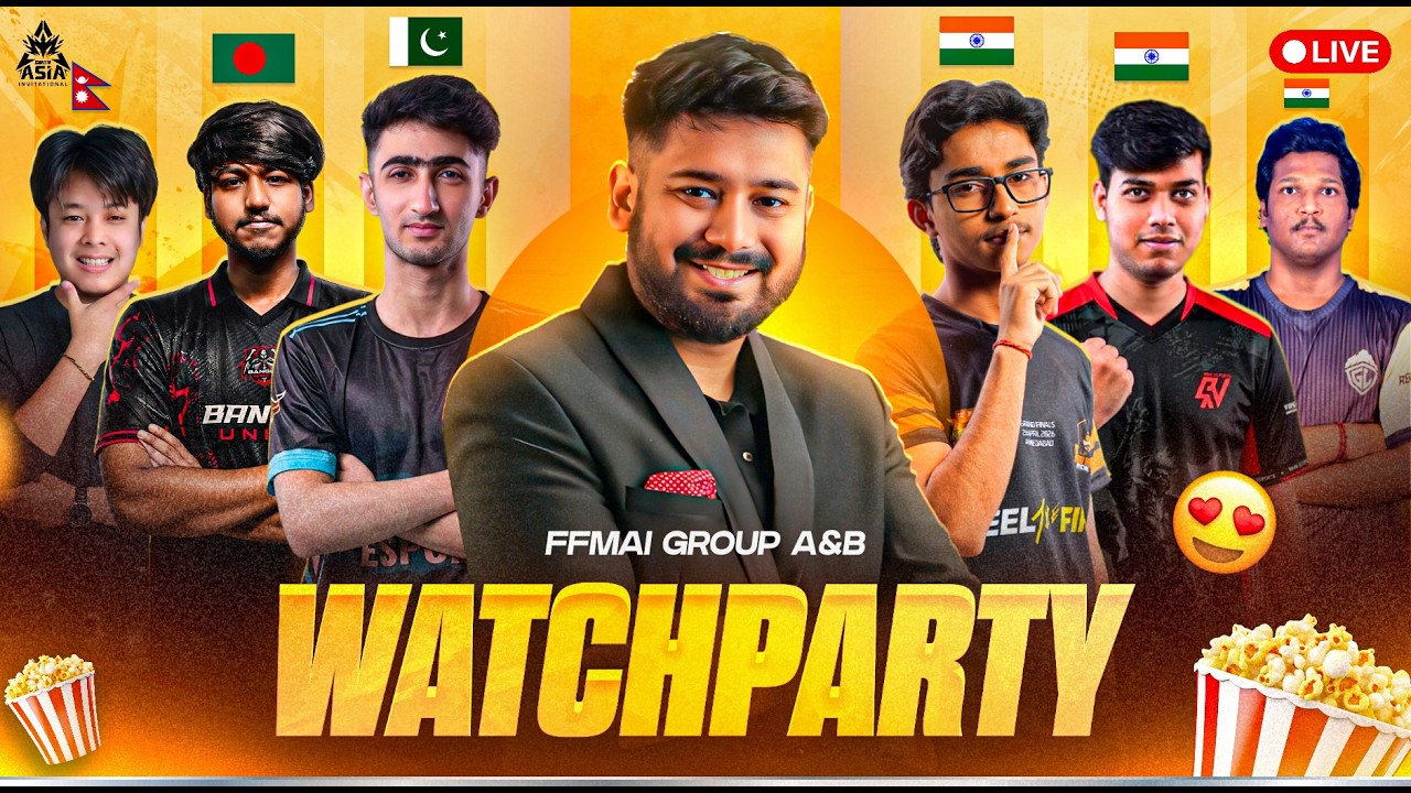 Watch Party FFMAI 2026 Summer | South Asia Day 1 | Grp A - B #freefire #freefirelive #gyangaming