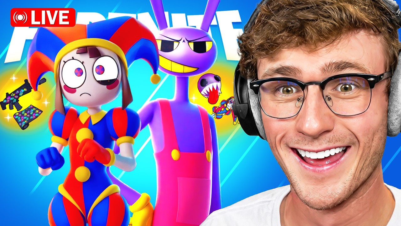 *NEW* FORTNITE AMAZING DIGITAL CIRCUS UPDATE EARLY! (Season 3 LIVE) background