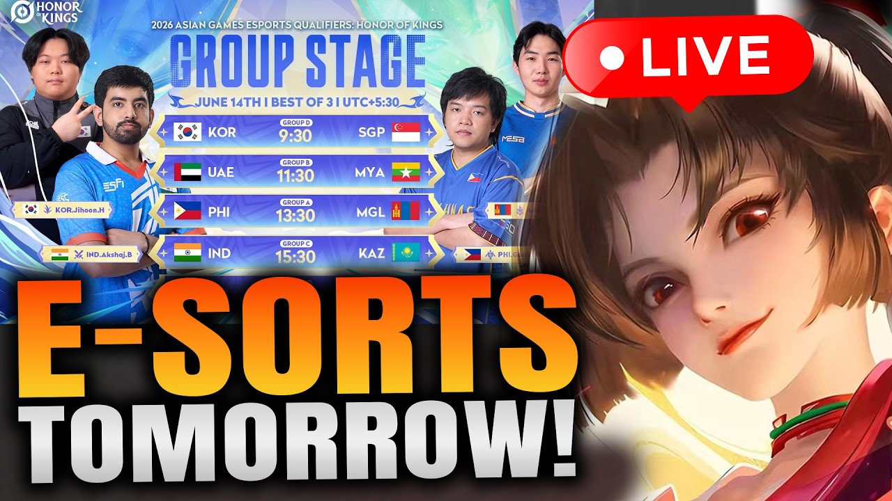 HoK Esports Starts Tomorrow! #HonorofKings #HoK #AsianGames2026 backdrop