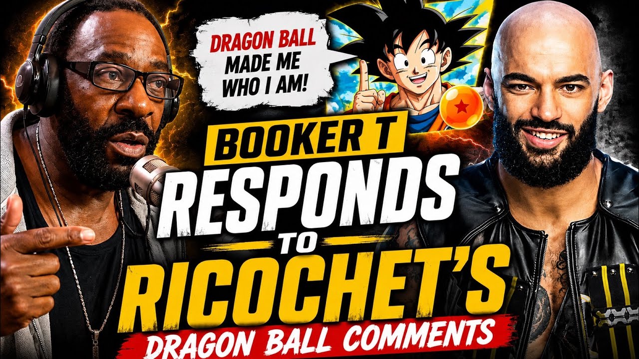 Booker T Reacts to AEW’s Ricochet’s Dragon Ball Comments 👀  background