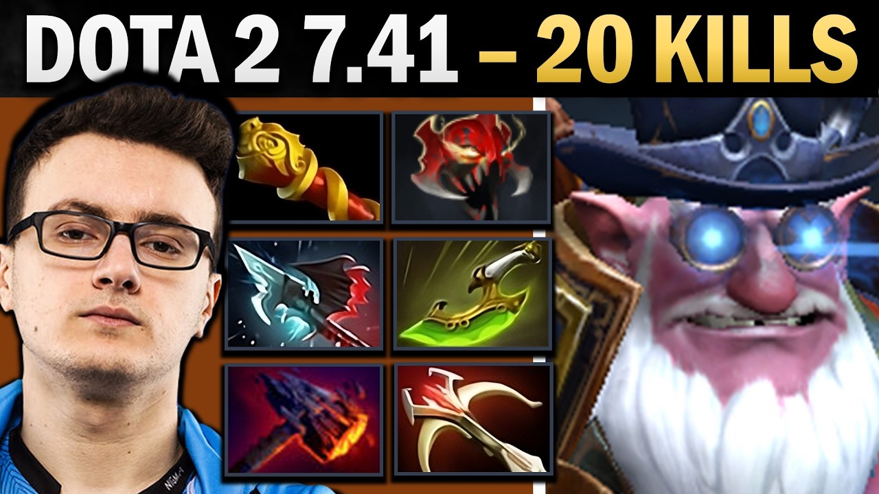 Sniper Dota 2 7.41 with 20 Kills and 1000 GPM - Dota Gameplay