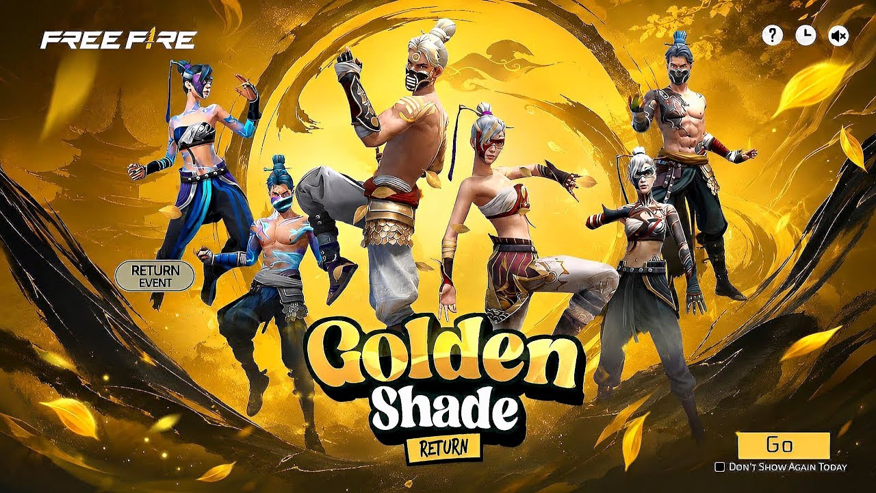 Golden Shade Bundle Return ЁЯдпЁЯе│| Poker Mp40 Return |free fire new event | ff new event | new event ff
