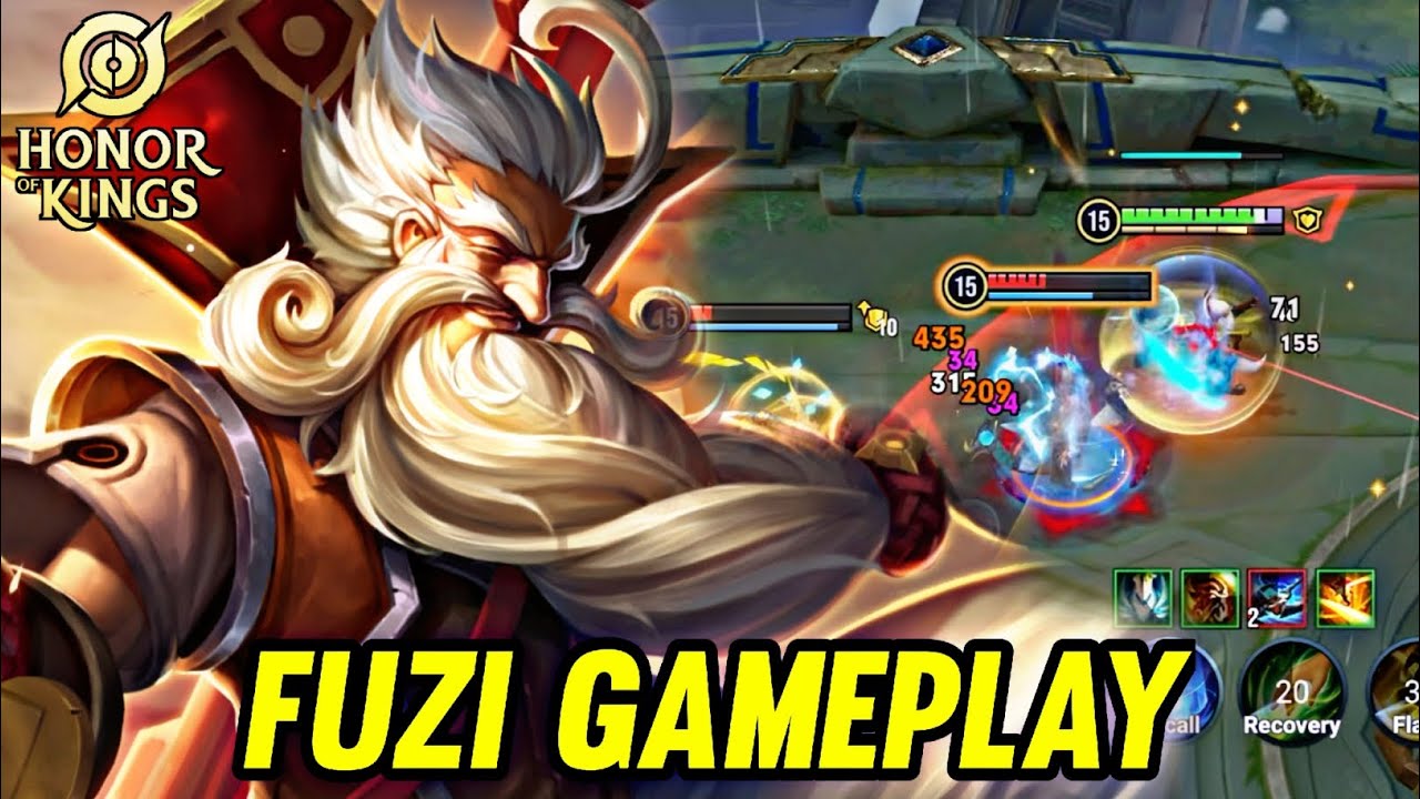 HOK : FUZI GAMEPLAY | IN CLASH LANE - HONOR OF KINGS background