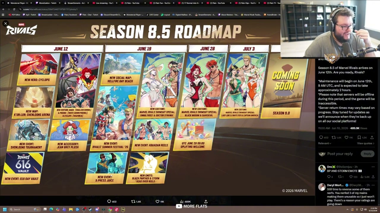 Flats Reacts to Season 8.5 Roadmap in Marvel Rivals