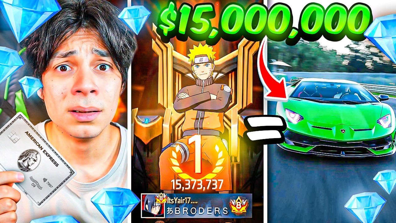 ESTE ES EL TOTAL DE TODO EL DINERO QUE HE GASTADO EN DIAMANTES EN FREE FIRE - Yair17 FF background
