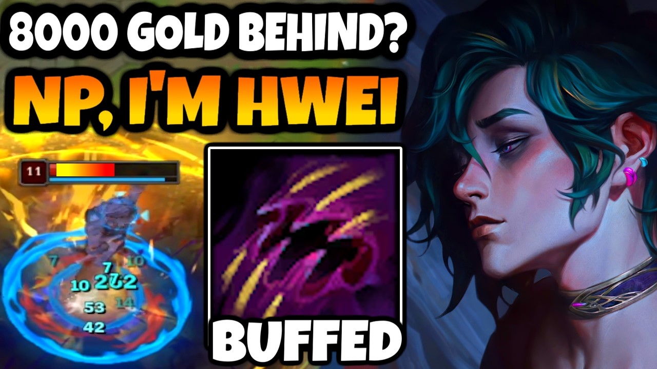 BEHIND 8000 GOLD? No problem, BUFFED HWEI can CARRY THIS