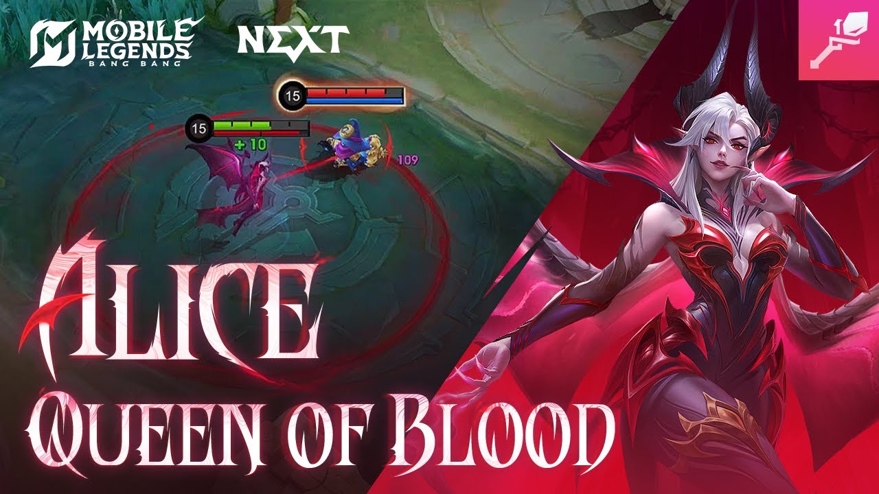Hero Spotlight | Alice | Queen of Blood | Mobile Legends: Bang Bang background