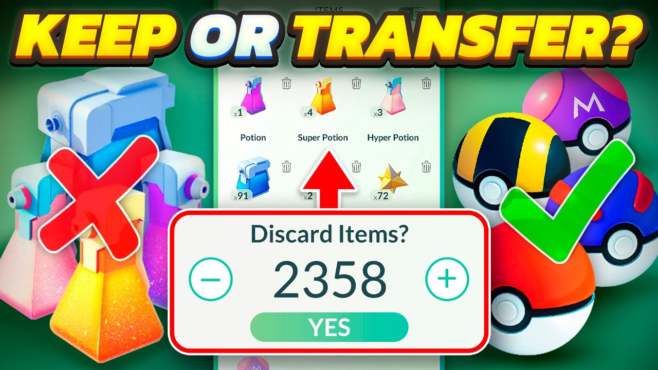 How to EASILY Manage your Item Bag Space (Pokémon GO)