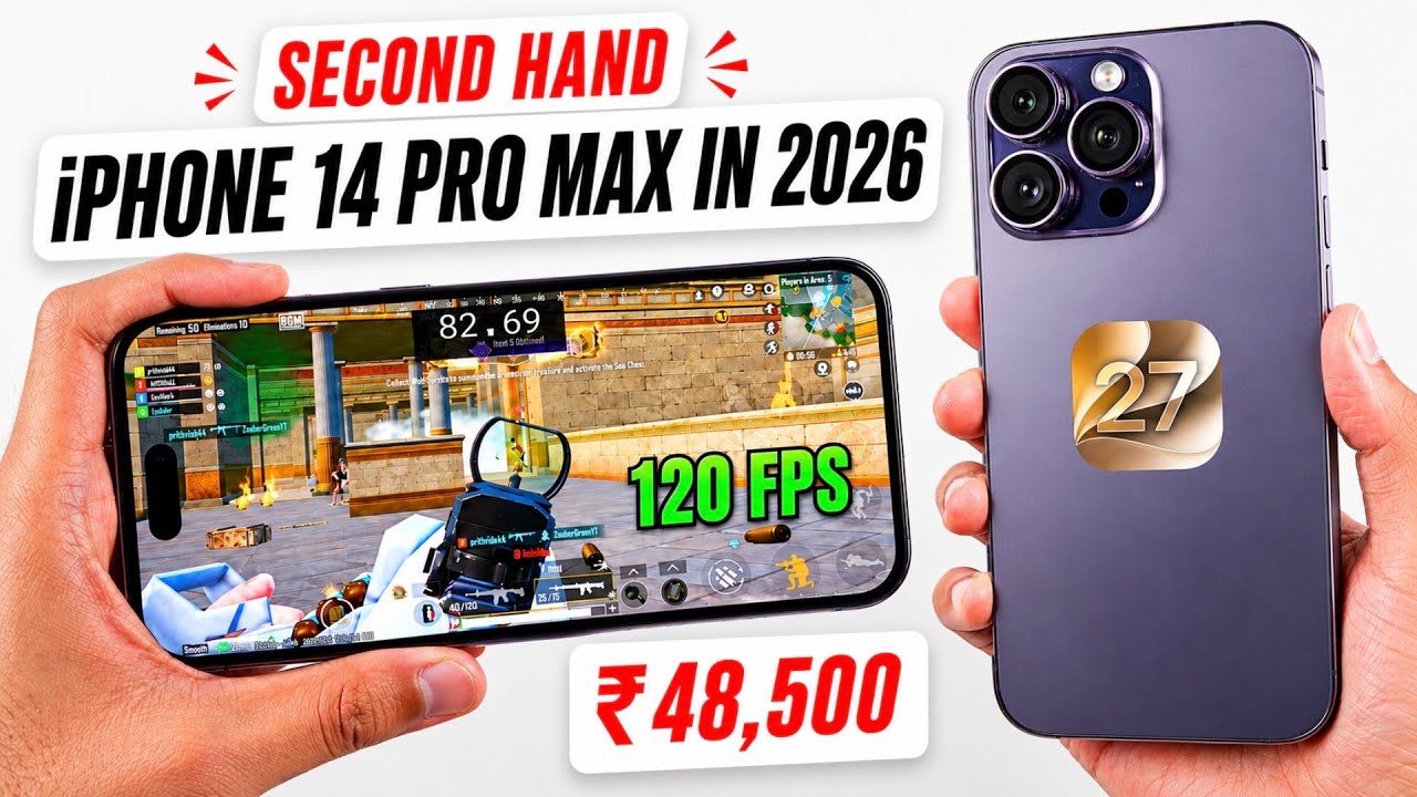 2nd Hand iPhone 14 Pro Max at โน48K - BGMI Test in 2026 After iOS 27 | Should You Buy? ๐ค