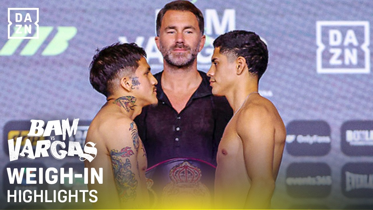 "Witness Greatness!" Bam Rodriguez vs. Antonio Vargas | Weigh-in highlights & Eddie Hearn reacts