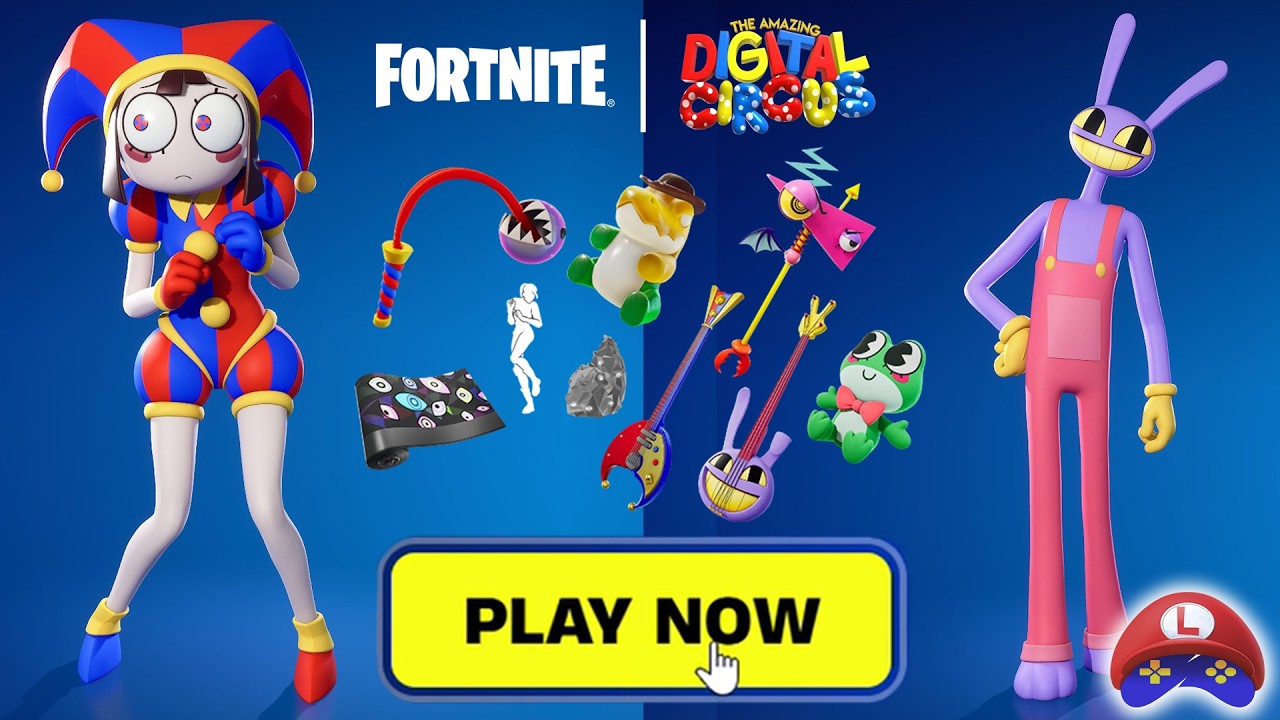 Full DIGITAL CIRCUS x FORTNITE in-game showcase