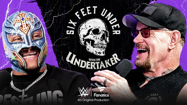 Rey Mysterio talks relationship w/ Dom Mysterio, stem cell treatments & AAA return: Six Feet Under background