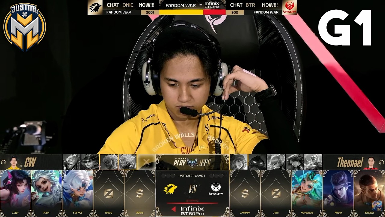 ONIC vs BTR - GAME 1 | Playoffs | MPL Indonesia Season 17