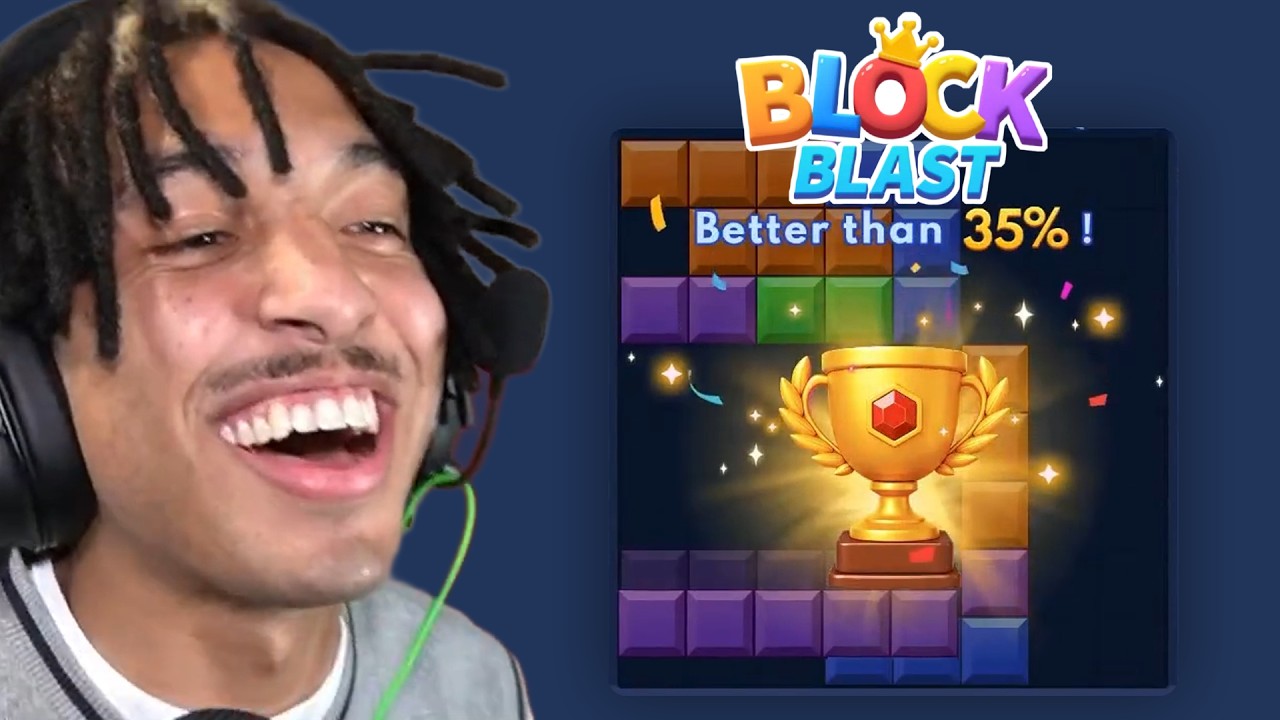 PIXELDRINK GETS RAGEBAITED WHILE PLAYING Blockblast