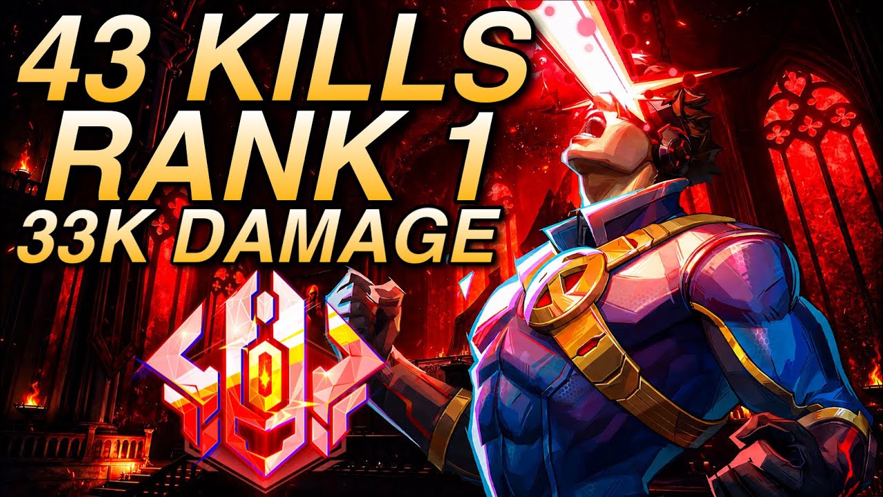 Marvel Rivals - RANK 1 Cyclops CARRIES Top 500 Game