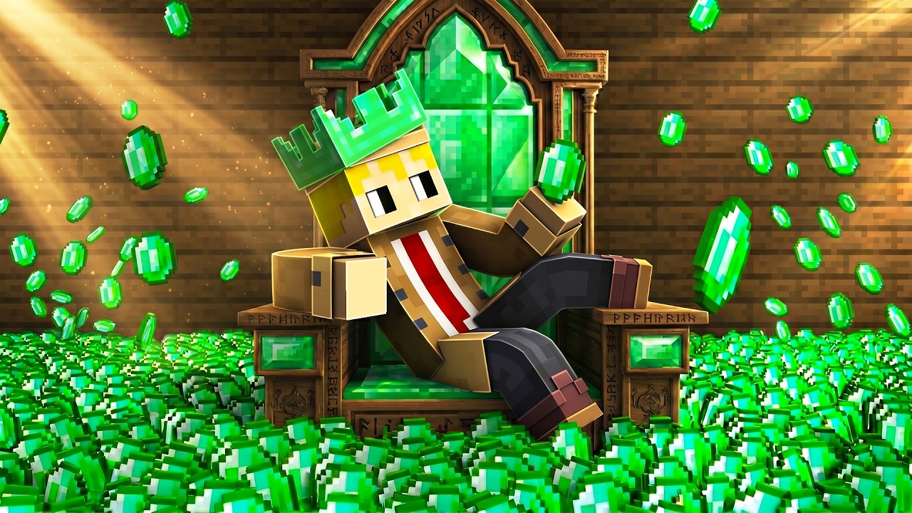 Minecraft, aber ich habe 1 MILLION Smaragde!