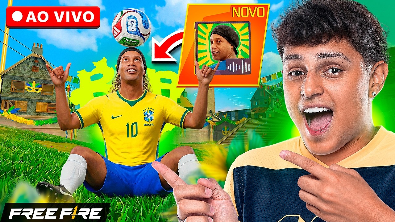 LIVE ON π RONALDINHO NO FREE FIRE? π NOBRU AO VIVO π