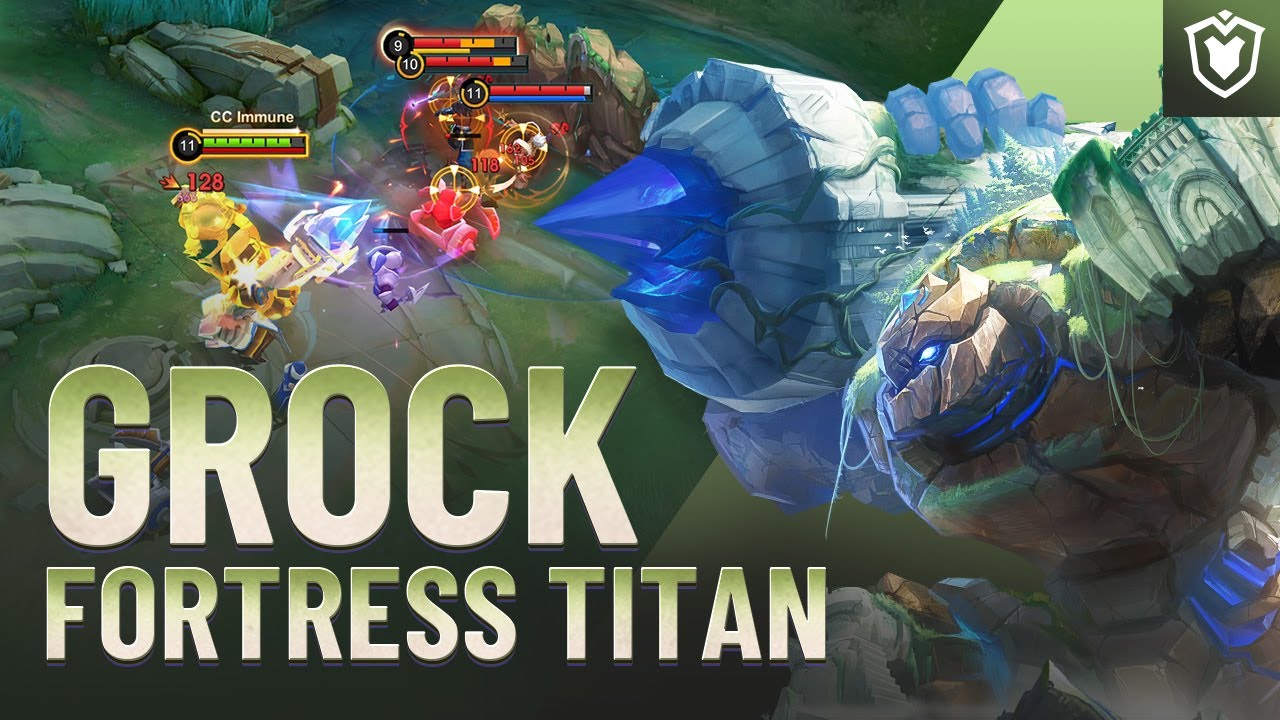 Hero Spotlight | Grock | Fortress Titan | Mobile Legends: Bang Bang background