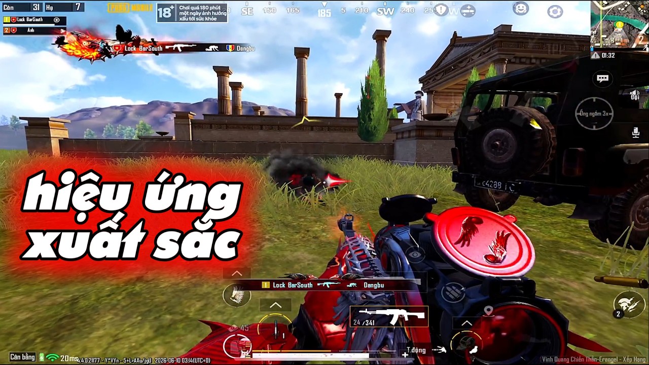 PUBG Mobile - Khi ASM Huyết Thanh Kết Hợp Thánh Giáp Huyết Nha | Tuyệt Phẩm Skin
