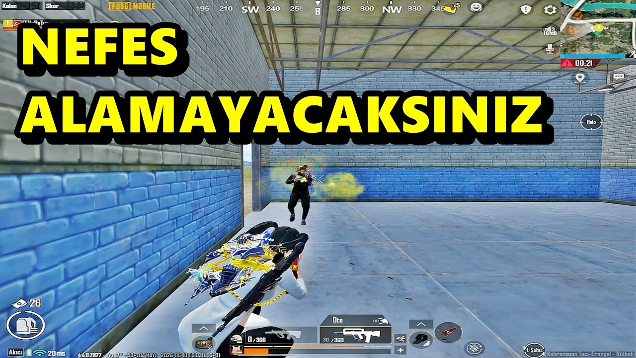 NEFES ALAMAYACAKSINIZ ! MÜTHİŞ MAÇ BATUR GAME SOLO SQUAD PUBG MOBİLE